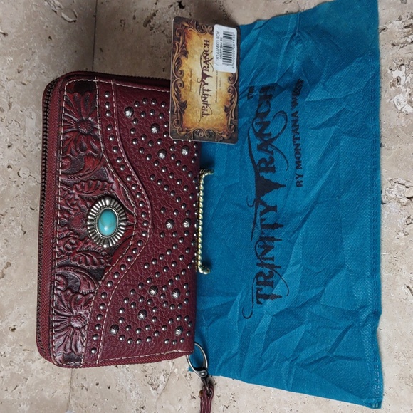 Trinity Ranch by Montana West Embellished Faux Leather Wristlet/Wallet - Picture 10 of 13